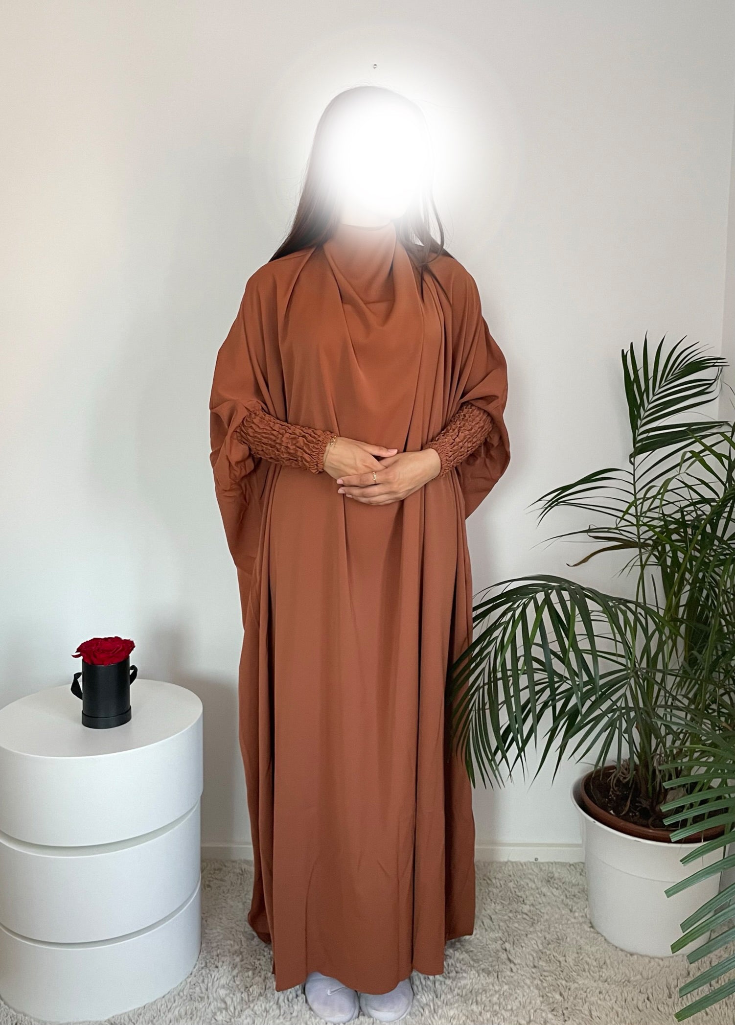 JILBAB - 2in1 BROWN