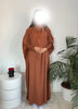 JILBAB - 2in1 BROWN