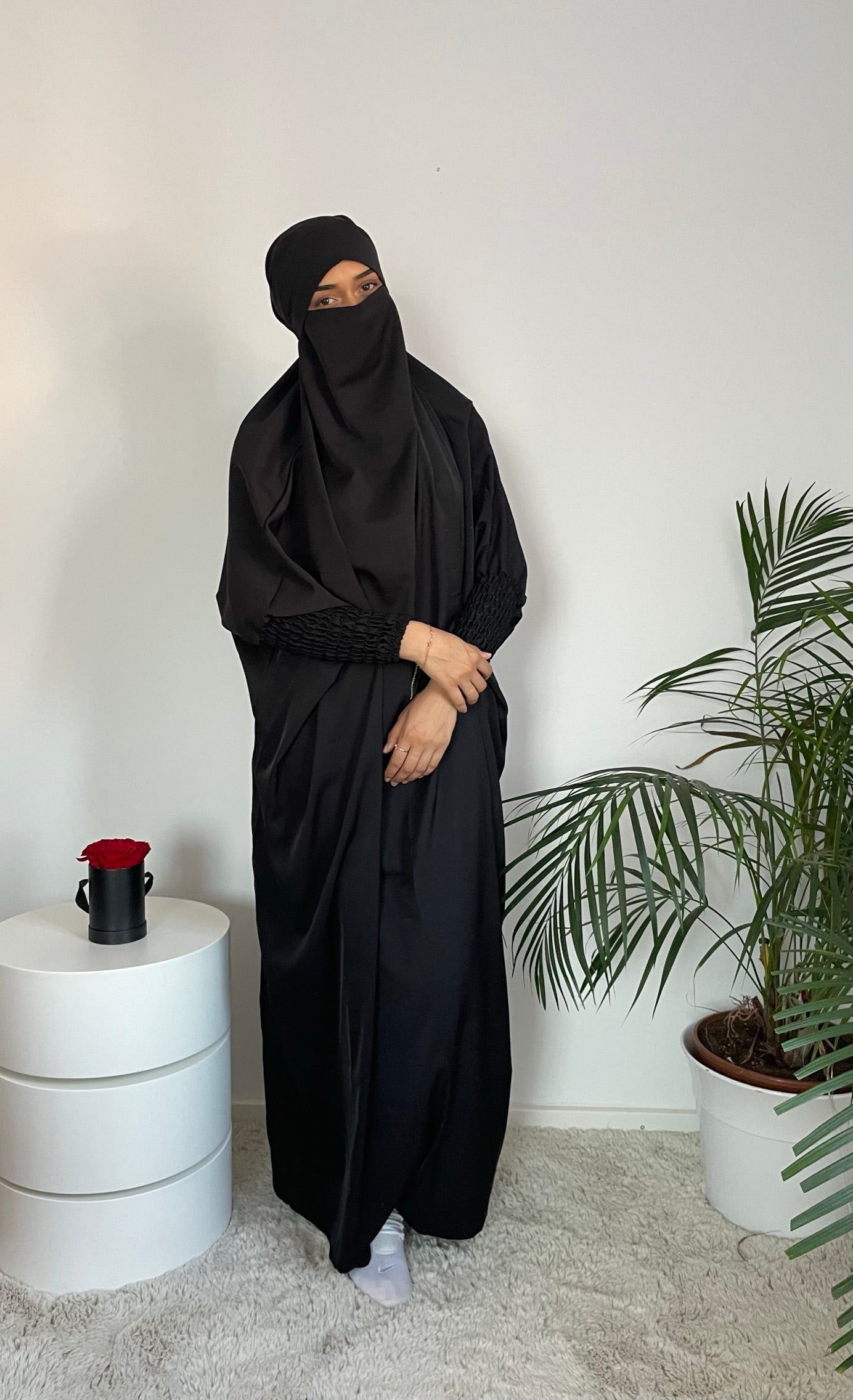 JILBAB - 2in1 BLACK