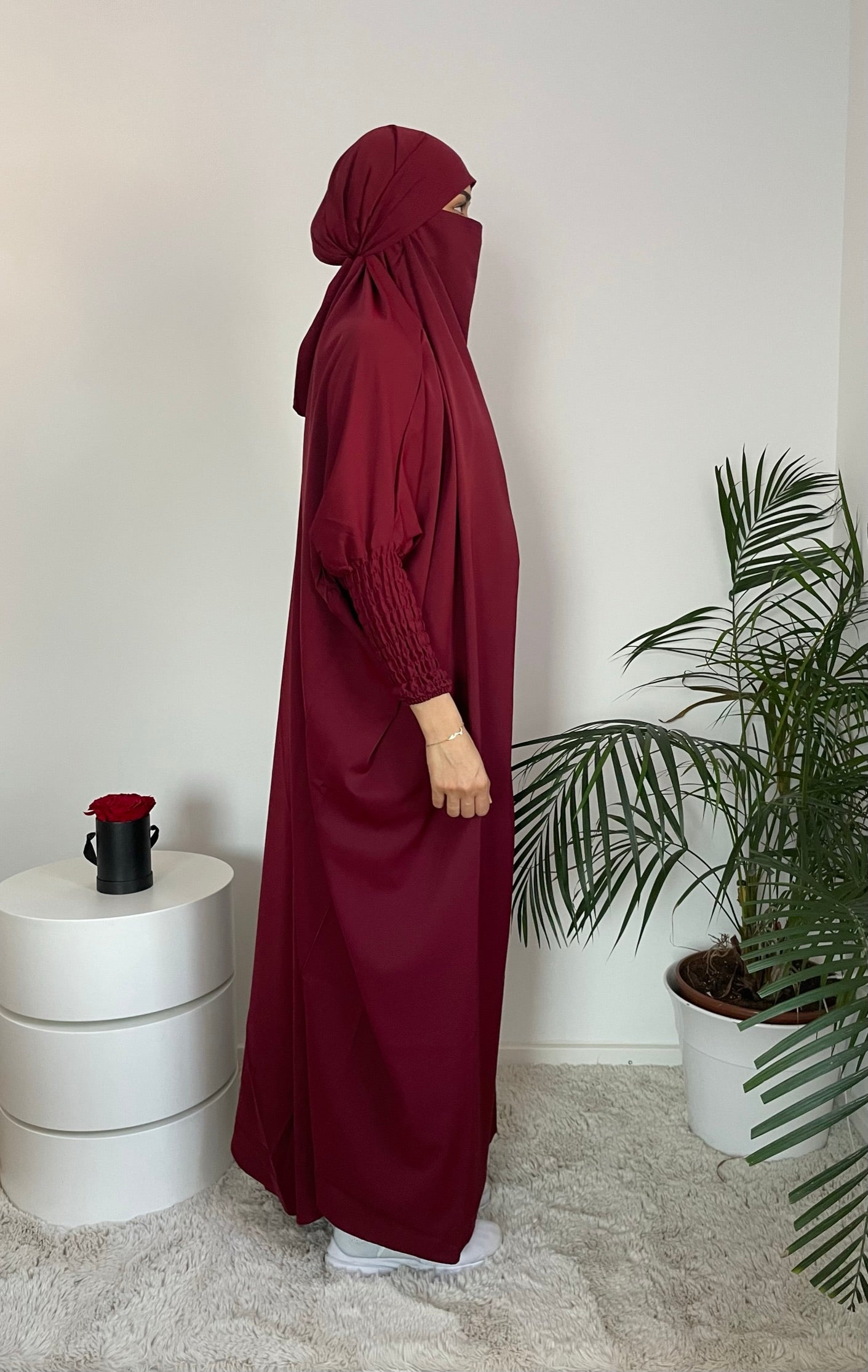 JILBAB - 2in1 RED