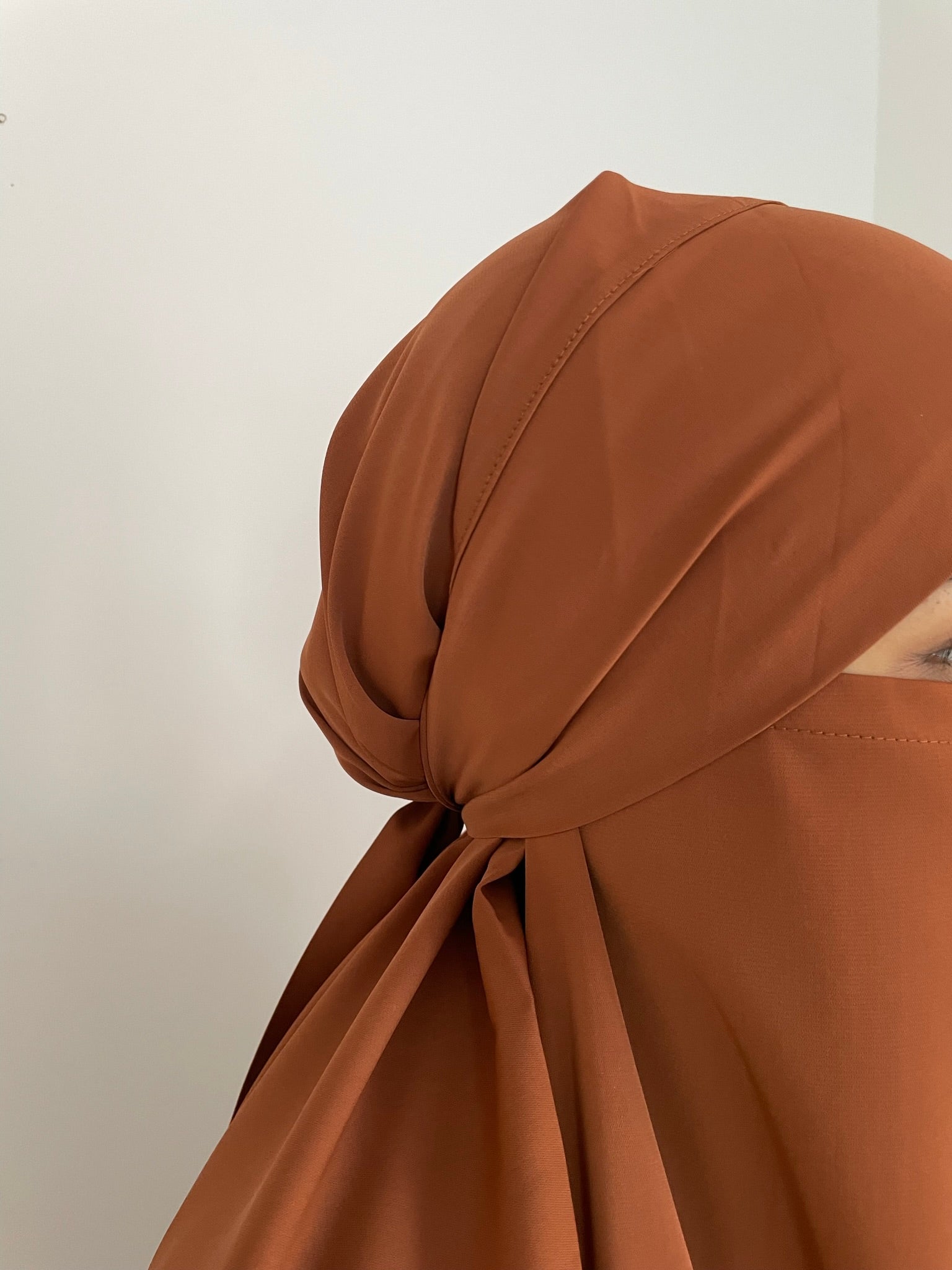 JILBAB - 2in1 BROWN