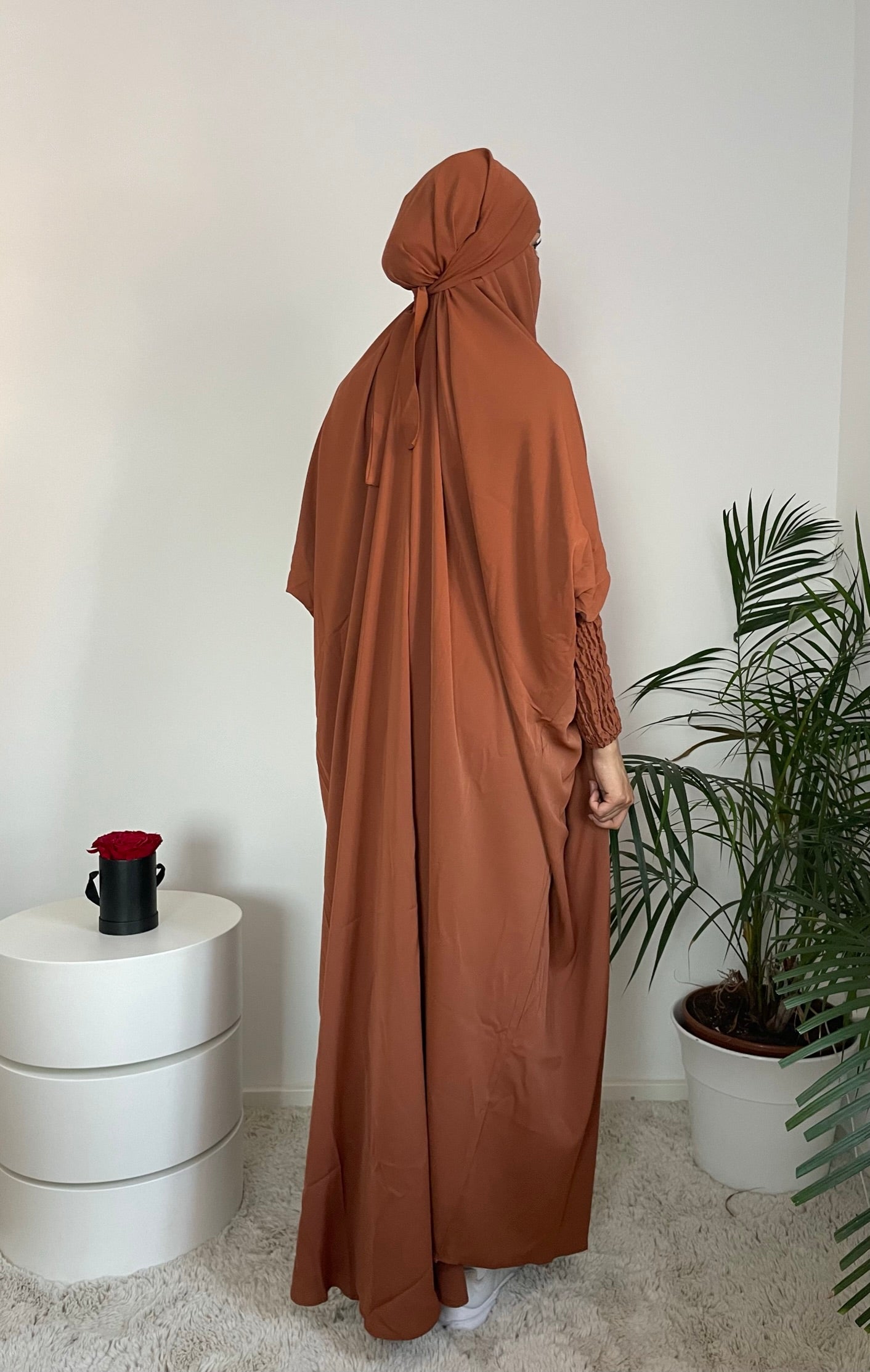 JILBAB - 2in1 BROWN