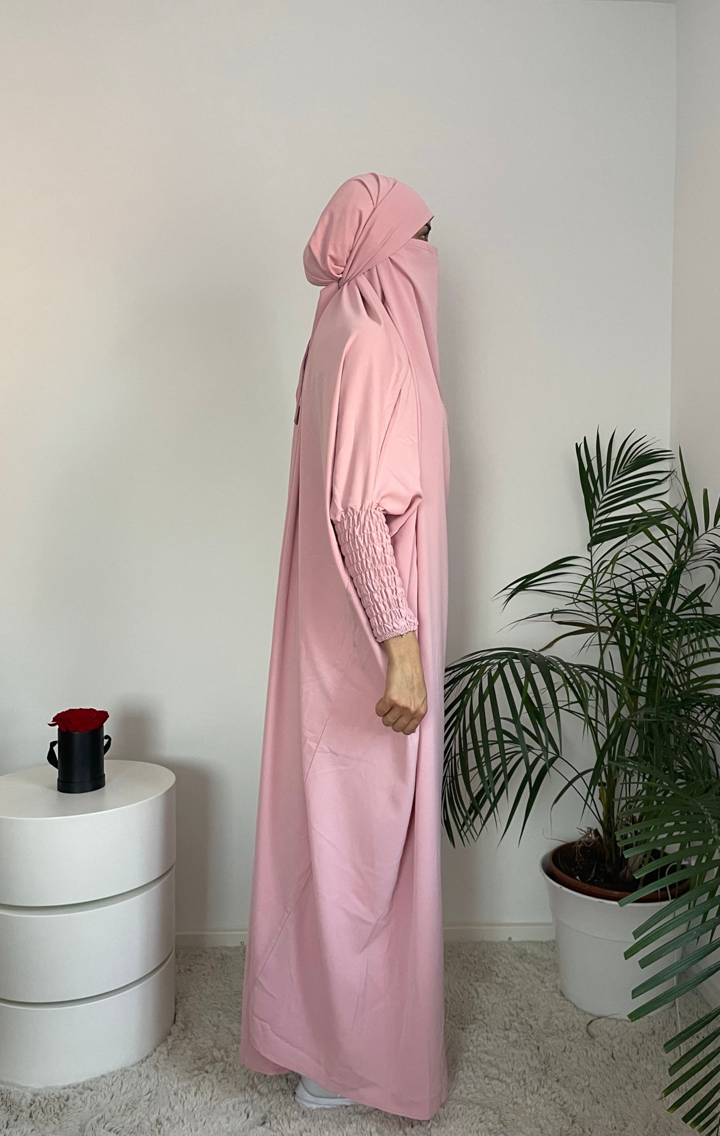 JILBAB - 2in1 LIGHT PINK