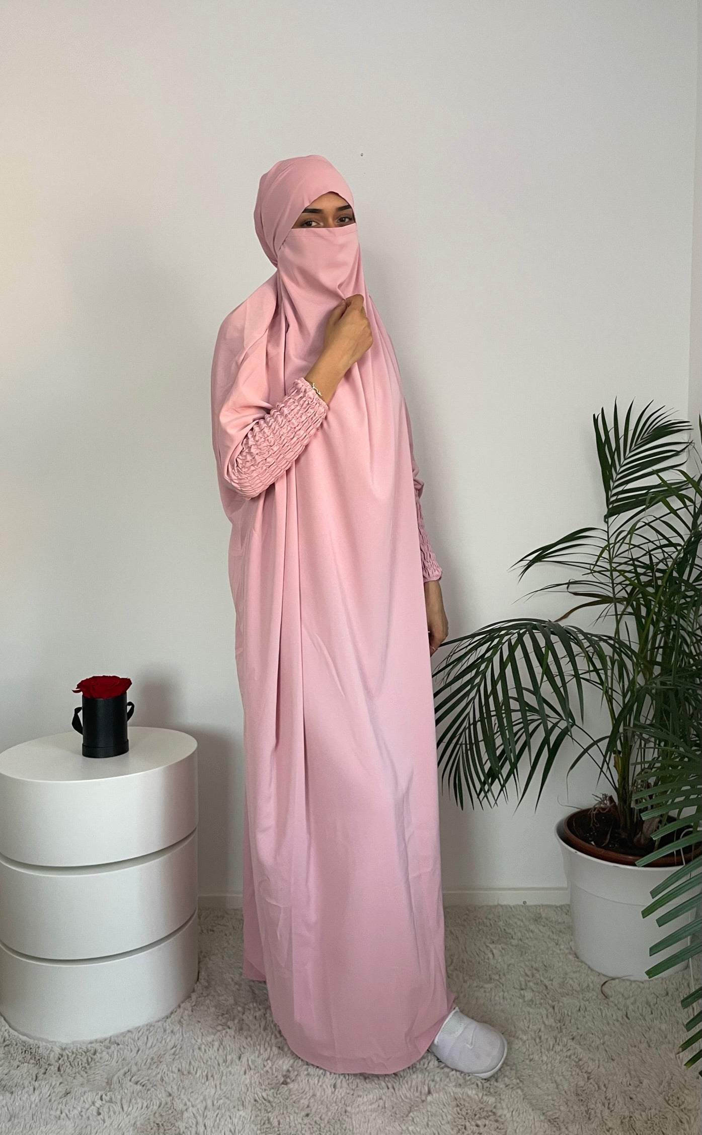 JILBAB - 2in1 LIGHT PINK