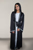 DUBAI ABAYA - SATIN ARABIAN BLACK