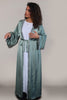 DUBAI ABAYA - SATIN DARK GREEN