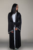 DUBAI ABAYA - SATIN ARABIAN BLACK